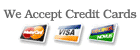 We accept all major credit cards