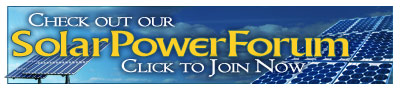 Solar power forum message board