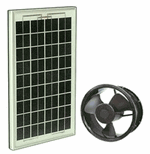Solar Fan with 10 Watt Solar Panel